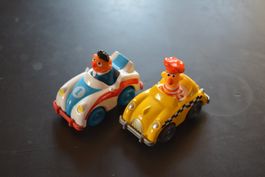 SESAMSTRASSE ERNIE & BERT PLAYSKOOL INC MUPPETS AUTOS 2 STK.