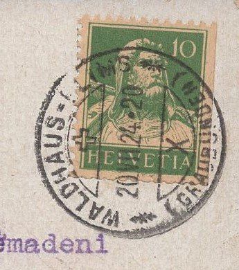 Cartoline postali: Flims   Waldhäuser  1924 – Usato da Aarau venduto da kufi44 2