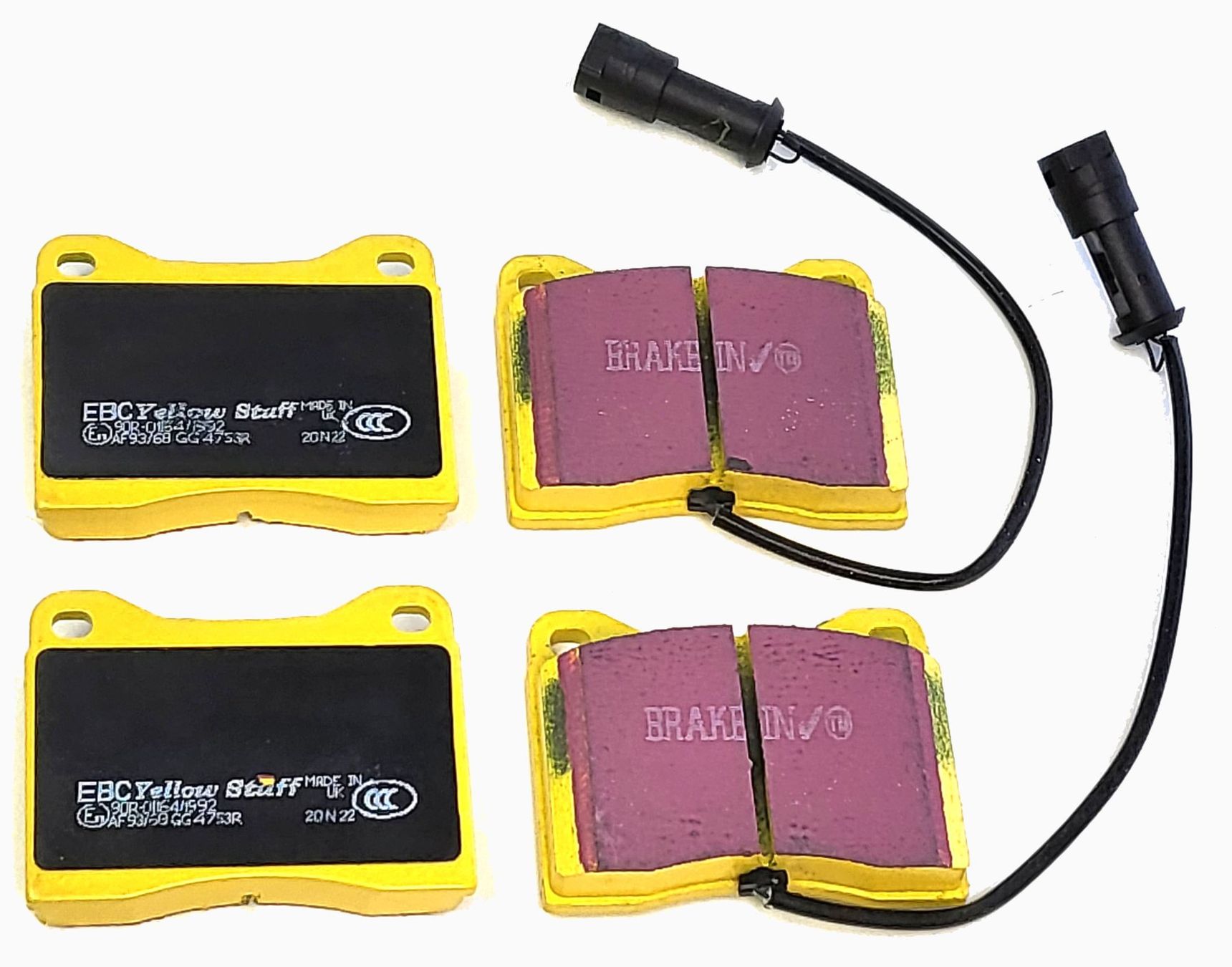 Alle Autoersatzteile: ATE FDB34 Scheibenbremssatz EBC Yellow Stuff – Neu und originalverpackt aus Kollbrunn von klassik-bremsen