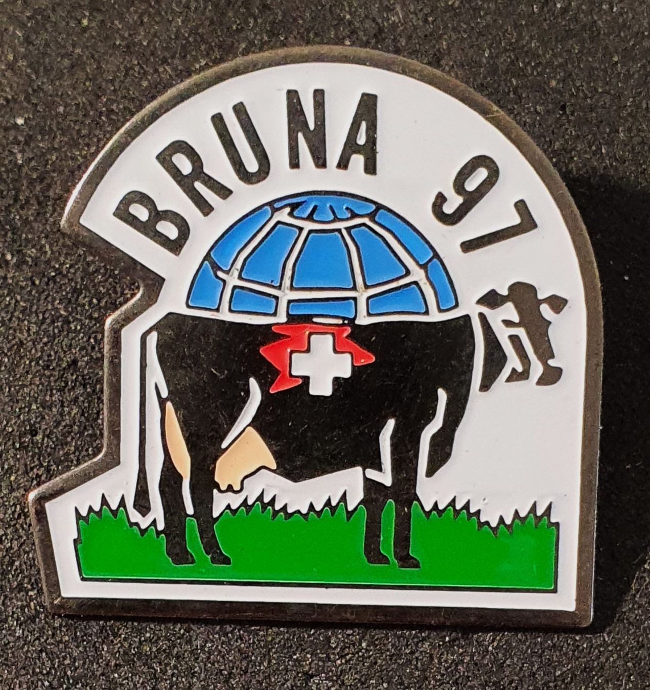 Placchette & Badge: CC905 - Pin BRUNA 1997 Schweizer Kuh / Cow – Usato da Reinach BL venduto da Boston-Verkauf