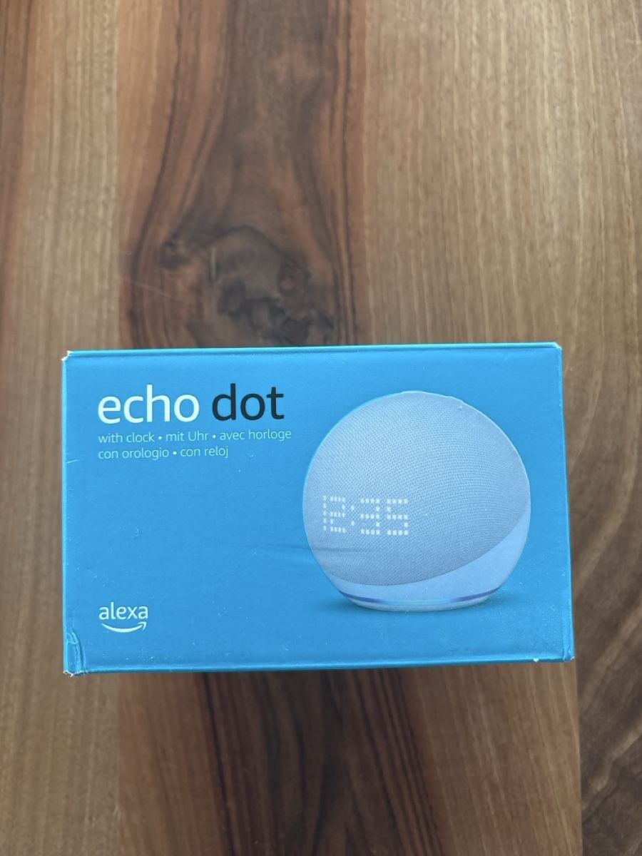 Amazon Lautsprecher: Amazon Echo Dot mit Uhr neu – Neu und originalverpackt aus Brunnen von eli_8ykg