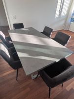 Esstisch 200 × 100 cm mit 6 Stühlen – Neuwertig