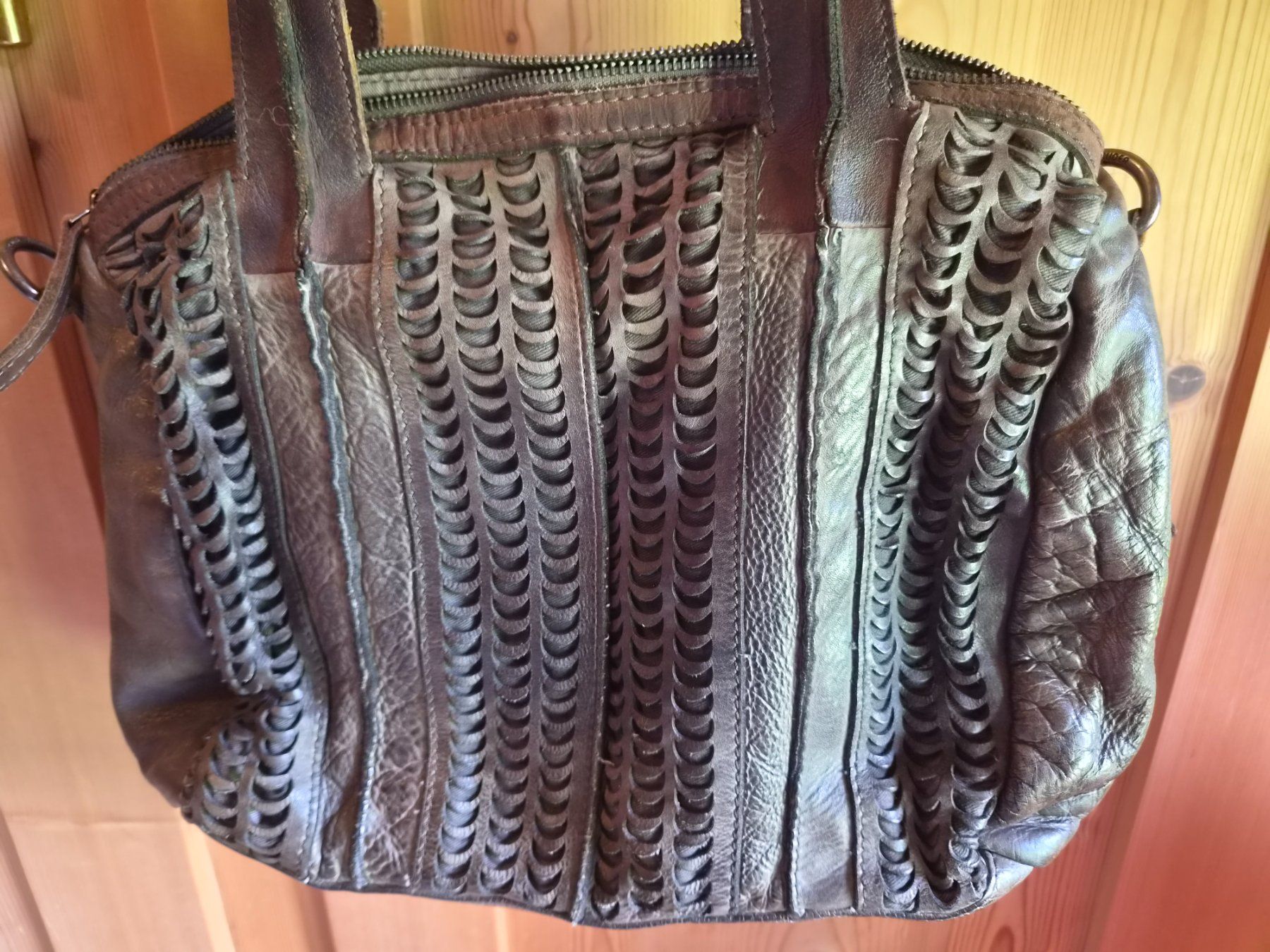 FredsBruder Borse da donna: Fredsbruder Handtasche Leder braun – Usato da Wattwil venduto da tannenmeise73 5