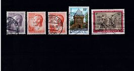 Briefmarken 5x Luxembourg