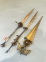 3 dekorative Brieföffner