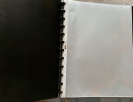  ADOC Ringbuch System A4 Schwarz mit 25 Sichtmäppchen. Neu