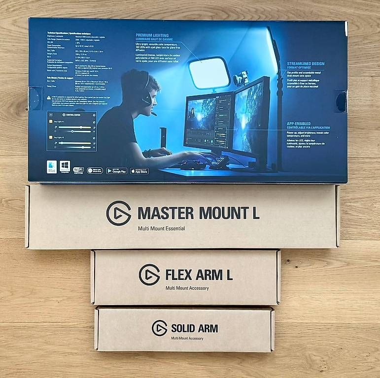 Wandhalterungen: 2 x Elgato Key Light Set & Master Mount, Flex Arm, Solid Arm – Gebraucht aus Sattel von ErikCs 1