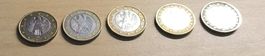 Lot de 5 pieces euro Allemagne 