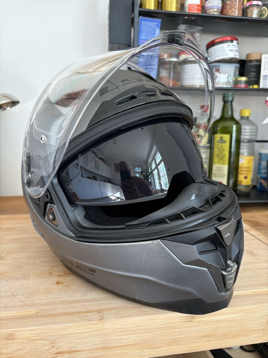 Helme & Visiere: LS2 CHAllENGER F Motorradhelm graumetallic – Gebraucht aus Baden von elmo46 1