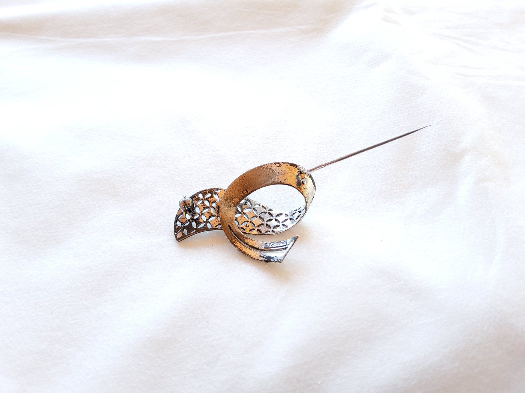 Spille & Fermagli: Ancienne broche en argent sterling  – Usato da Malleray venduto da lafoirfouille 7