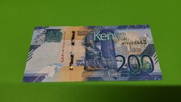 Kenya 200 Schilling Banknote, Jahr 2019, neuwertig!