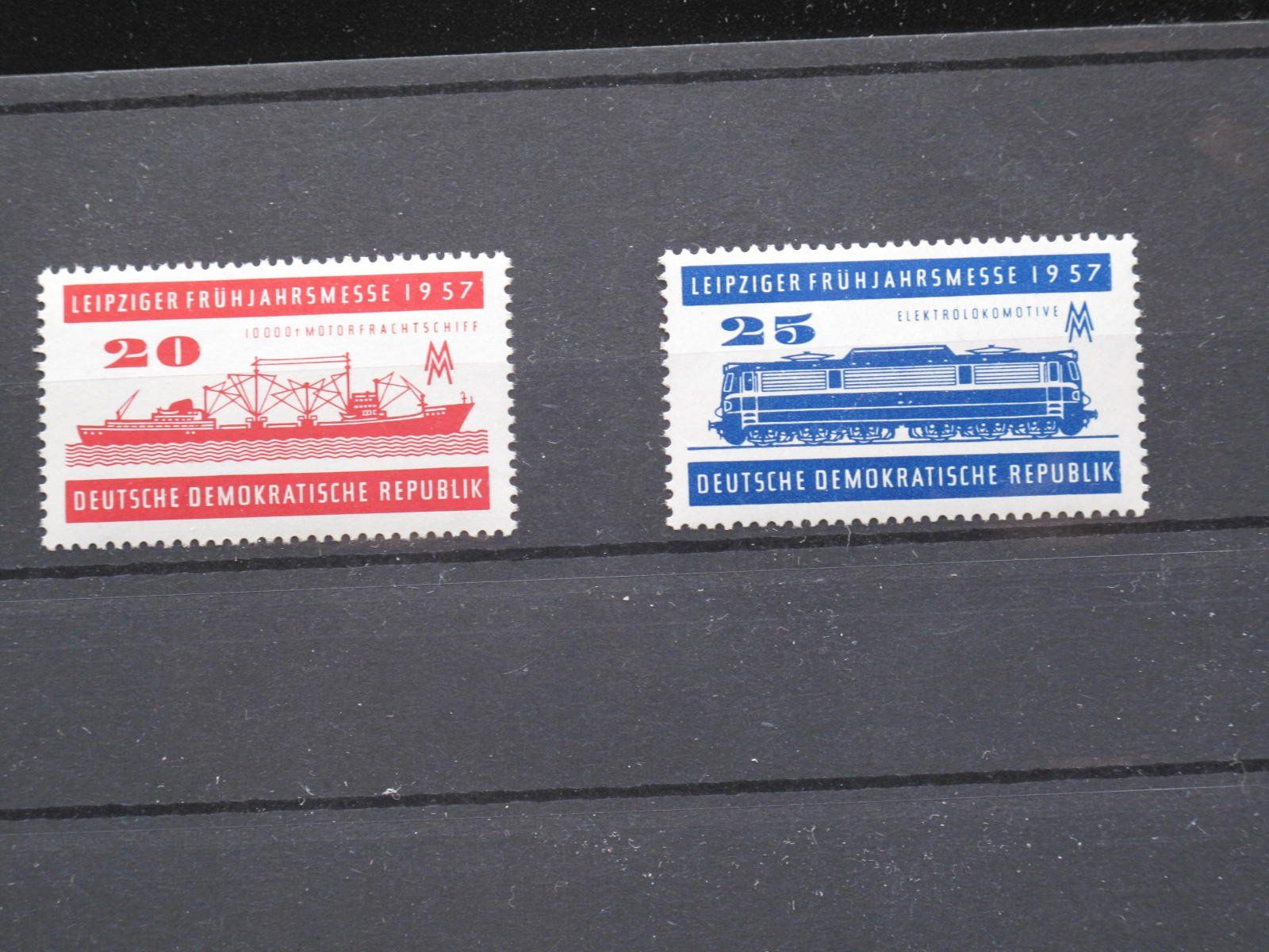 Tutti i francobolli: DDR 1957 Frühjahresmesse Leibzig ** – Usato da Wil SG venduto da fva01