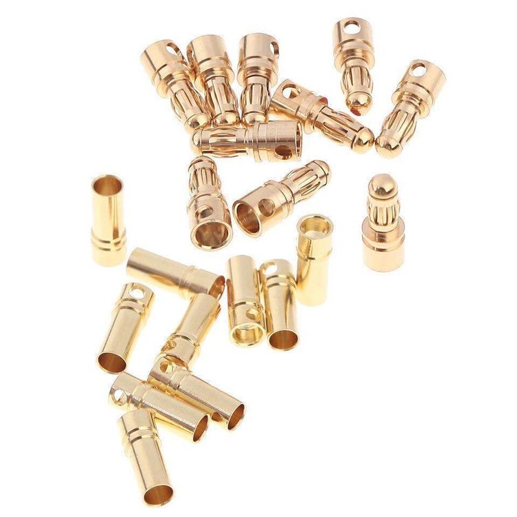 Schrumpfschlauch 1 Mm 10 Paar Goldstecker Mit Schrumpfschlauch – 2mm Durchmesser – Für Elektro-Projekte, DIY, Reparaturen Schrumpfschlauch Transparent Mit Kleber