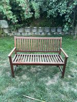 Gartenbank Holz Lattenrost braun Zustand ok
