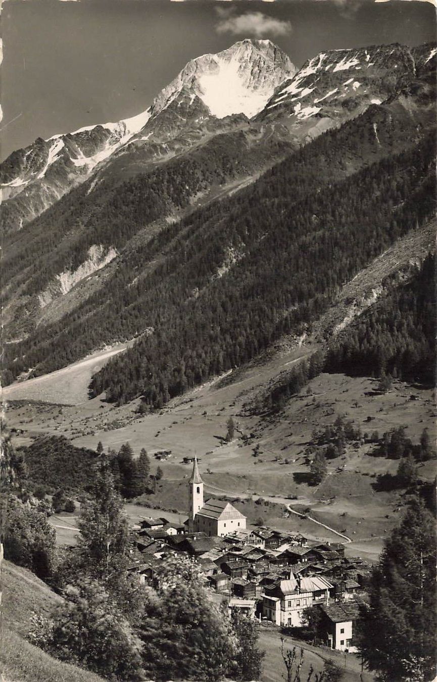 Ansichtskarten: Kippel im Lötschental Bietschhorn – Gebraucht aus Biasca von Blenio71