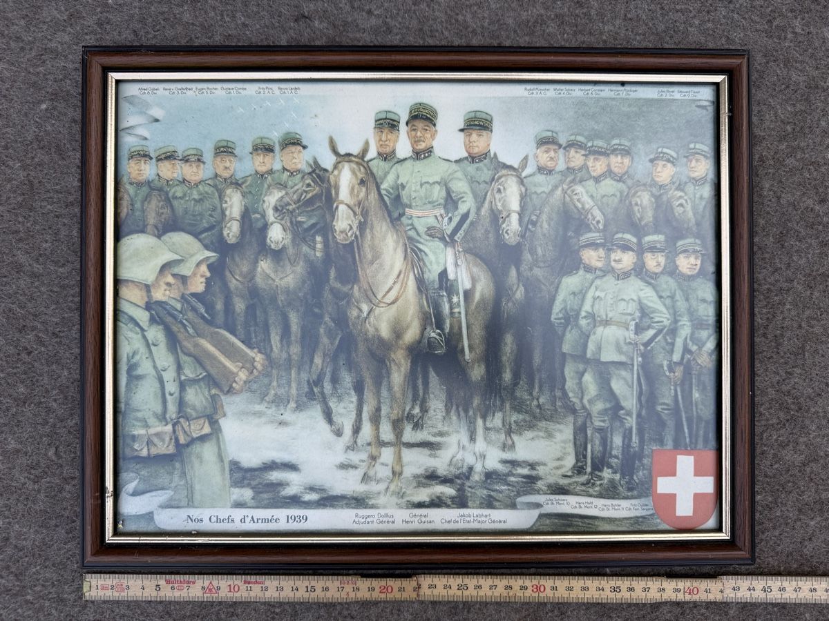 Schweizer Armee Uniformen: Tableau des chefs de l’Armée Noël 1940 – Gebraucht aus Fribourg von Ardoffel