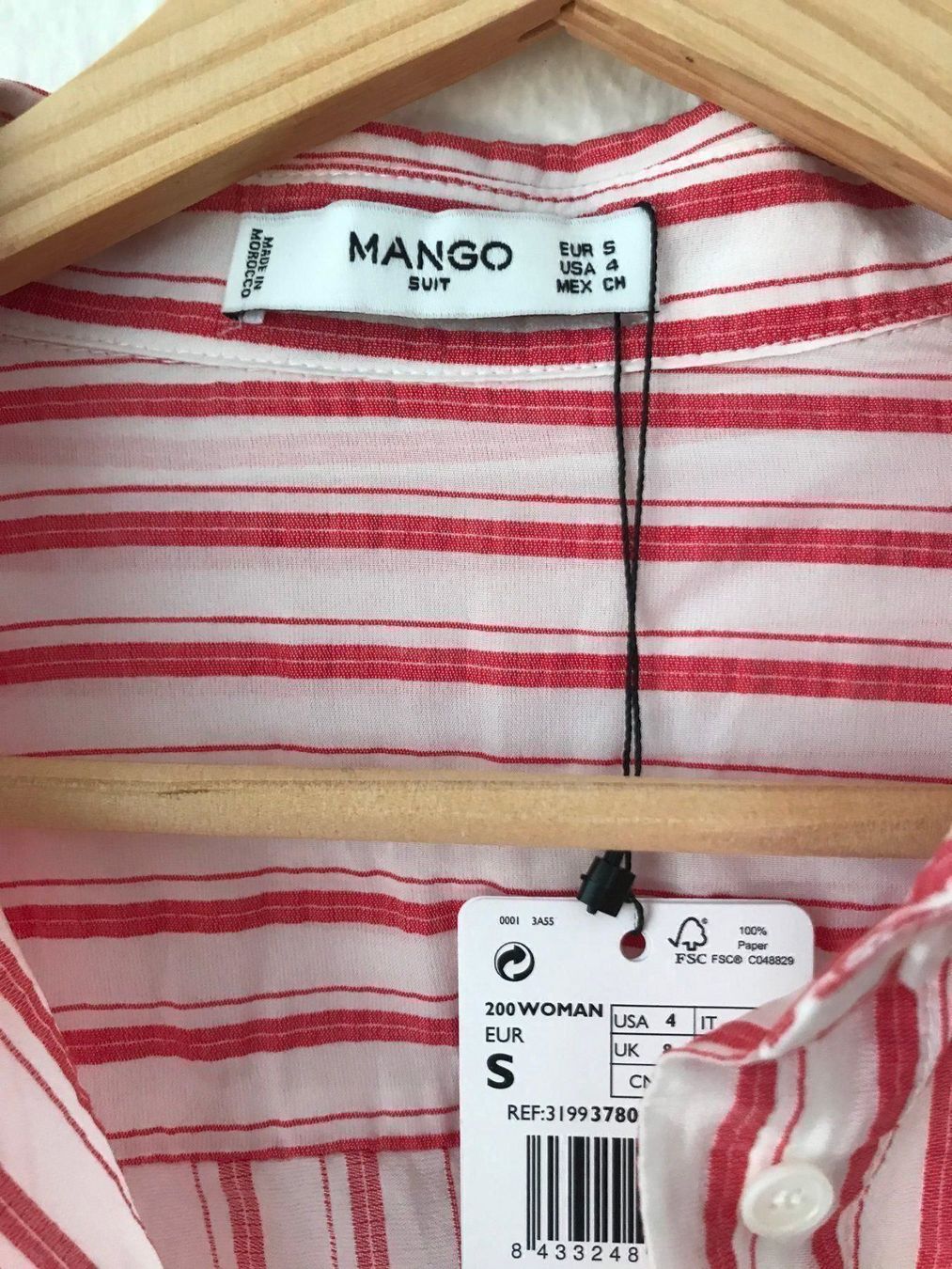 Mango Blusen: gestreifte Sommerbluse, Neu - Mango – Neu und originalverpackt aus Zürich von mybuybye 2