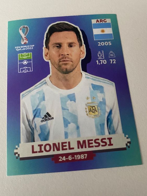 Panini Bild Messi Argentinien Wm Seltene Version Kaufen Auf Ricardo