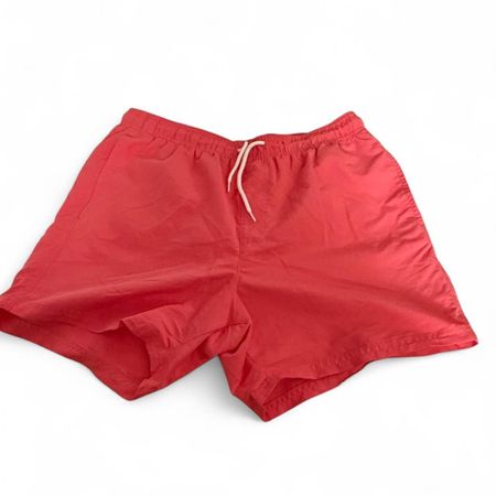 Men's Orange and Pink Swim-briefs-shorts