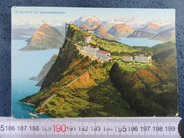 BÜRGENSTOCK ONW MIT SCHIFFSSTATION UND BERGBAHN AK