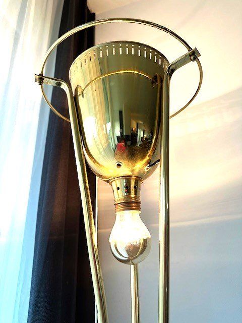 Lampen: toLLe MeSSiNg SteHLamPe – Gebraucht aus Winkel von zeho 3