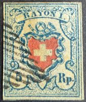 Rayon I hellblau Zst17II vollrandig