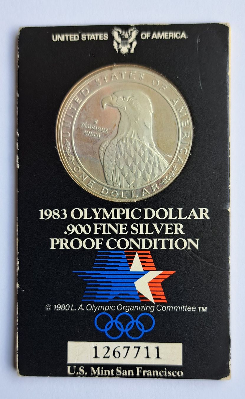 Medaillen: Olympic Dollar .900 Fine Silber 26.73 Gramm – Gebraucht aus Mollis von serik57 4