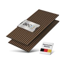 Sound Akustikpaneele Walnuss-Holz, Wandpaneel, Neu, 120x60cm