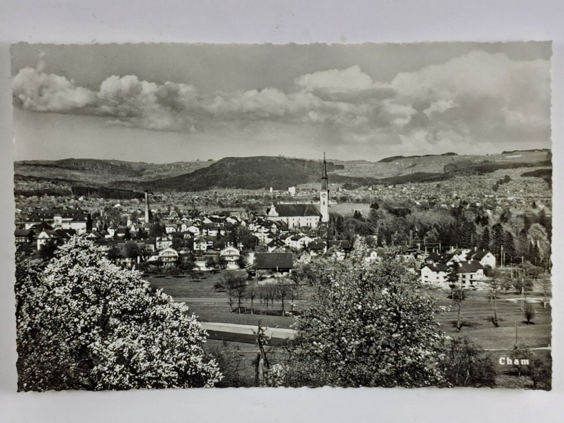 Cartoline postali: 1 schöne Ansichtskarte CHAM, mit Kirche (LOT252#AAK) – Usato da Baar venduto da rocca268 4