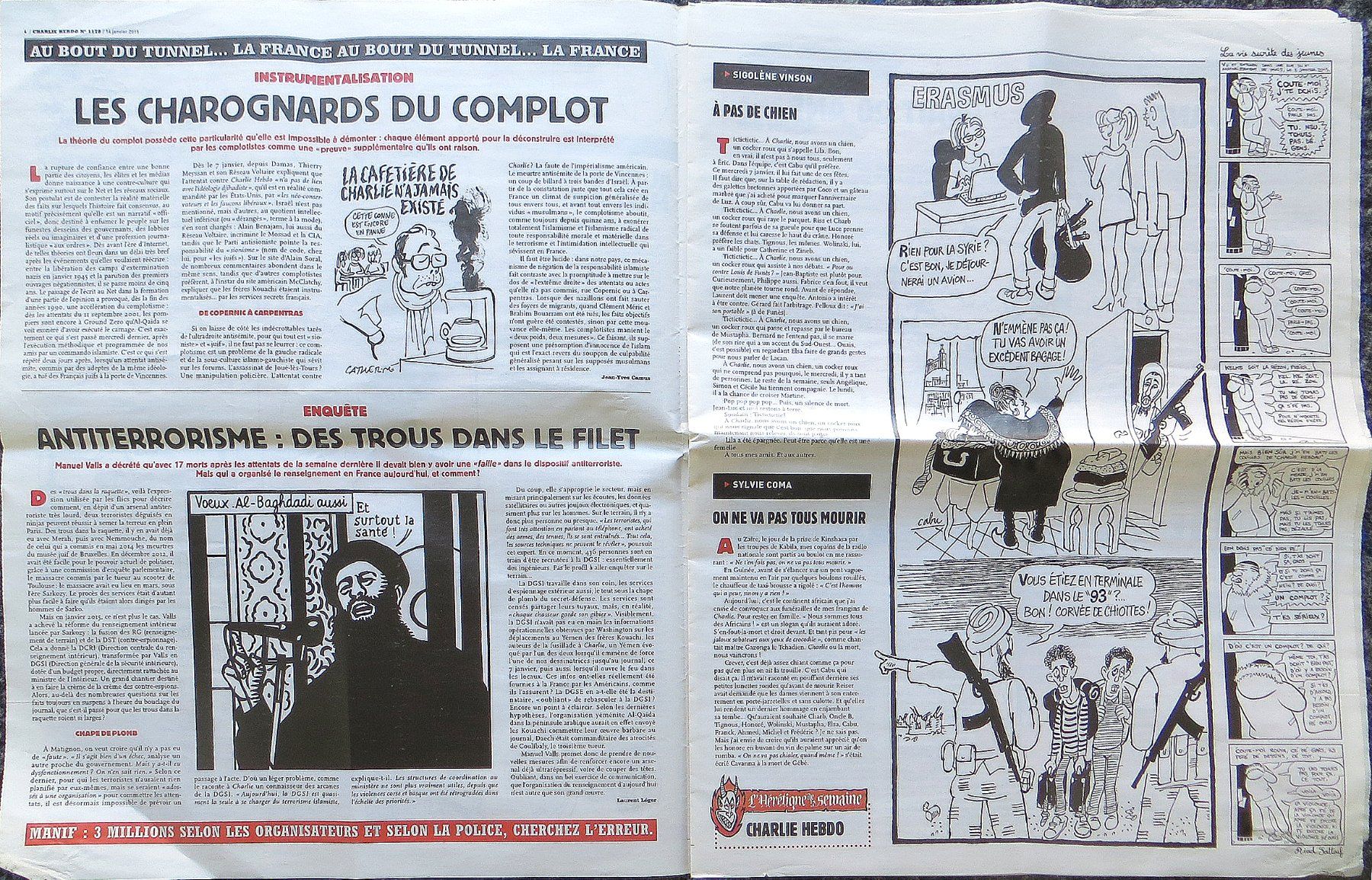 Revues & Magazines: CHARLIE HEBDO -- journal irrespondable -- Satirezeitschrift – D'occasion à Bern par Ultimaa 2