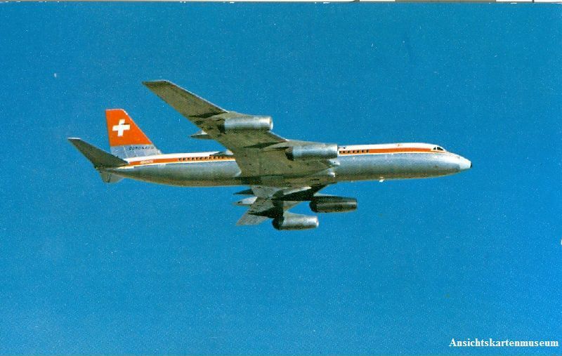 Ansichtskarten: Swissair - Convair Coronado c1960 – Gebraucht aus Emmenbrücke von teestube