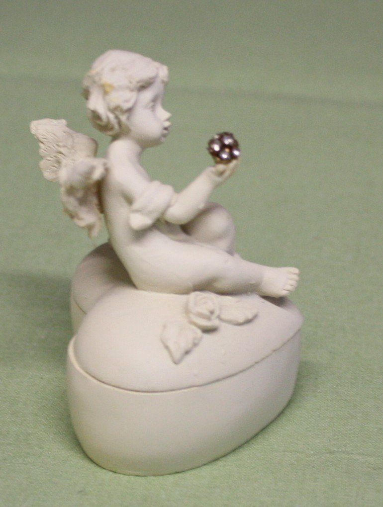Statuette: Herz - Dose  Engel mit Discokugel – Usato da Flüelen venduto da Alt-und-Neu 3
