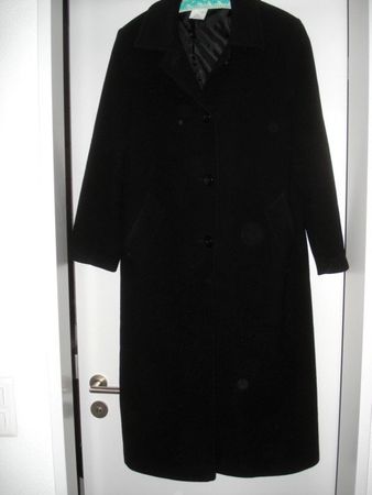Langer Mantel von Alba Moda schwarz wenig gebraucht