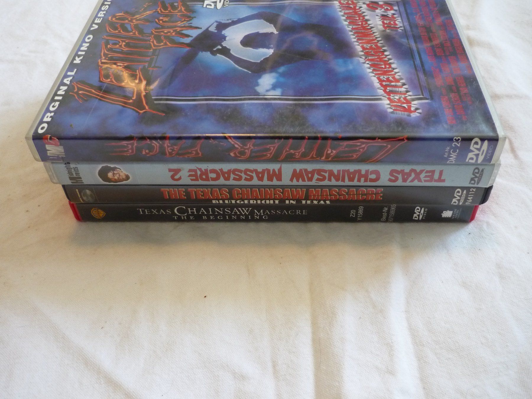 Tutti i DVDs: 4x DVD Horror - Texas Chainsaw Massacre Sammlung – Usato da Beringen venduto da zzRegal 1