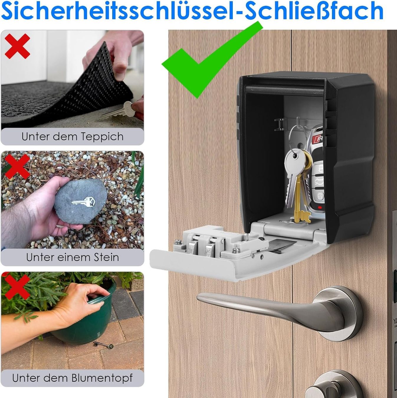 Coffre-fort: Schlüsseltresor mit Zahlencode – Neuf avec emballage d'origine à Geneve par Titi2008 7