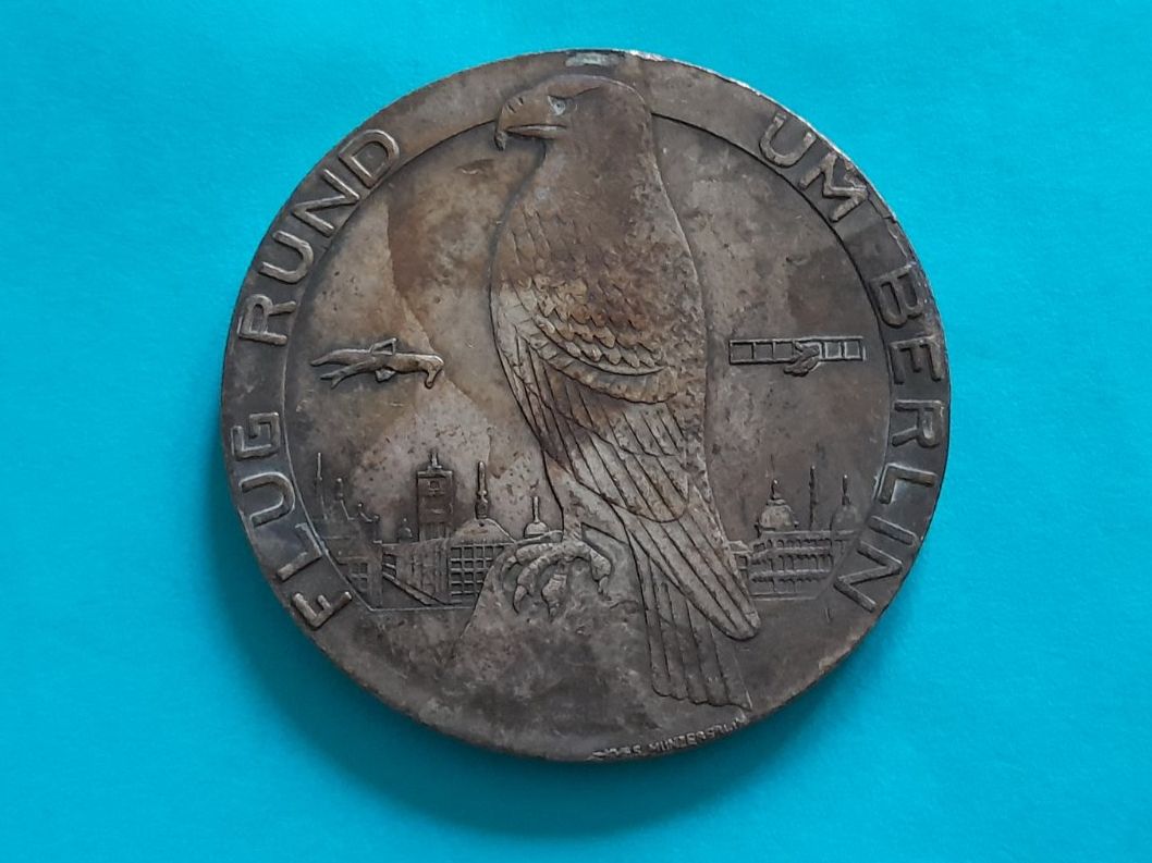 Medaillen: Medaille Flug rund um Berlin, 40mm – Neu (gemäss Beschreibung) aus Aarau von Reto_BA_01