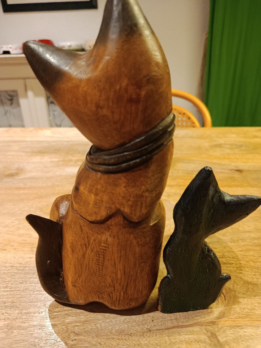 Statuette: Holz Katzenfiguren Set – Usato da Wattwil venduto da sunicheyenne 1
