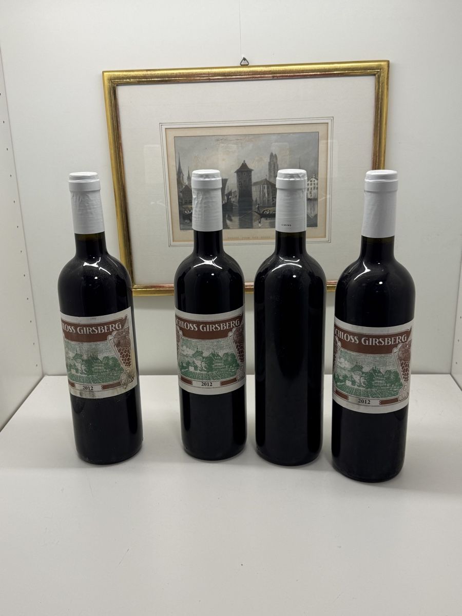 Spirituosen: Rotwein Schloss Girsberg 2012 4 Flaschen – Gebraucht aus Schlieren von Eldi84
