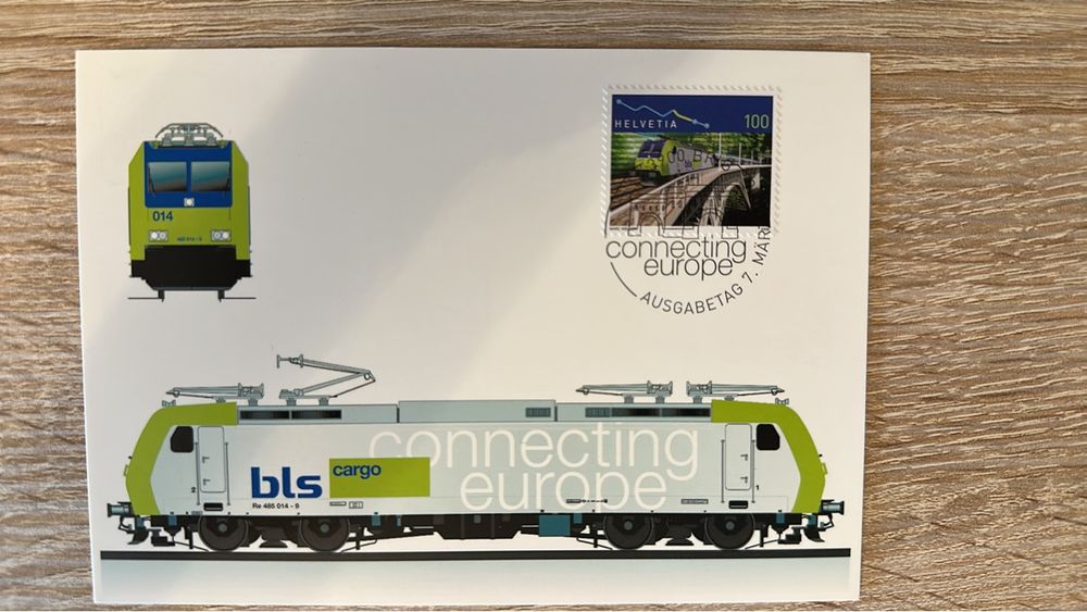 Tutti i francobolli: BLS Briefmarke "Connecting Europe" Ausgabetag FDC – Nuovo (secondo la descrizione) da Comano venduto da saaaale