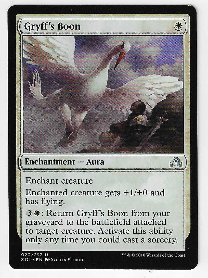 Magic The Gathering Carte collezionabili: [MTG] Gryff's Boon [en] – Usato da Nyon venduto da LucidumMTG
