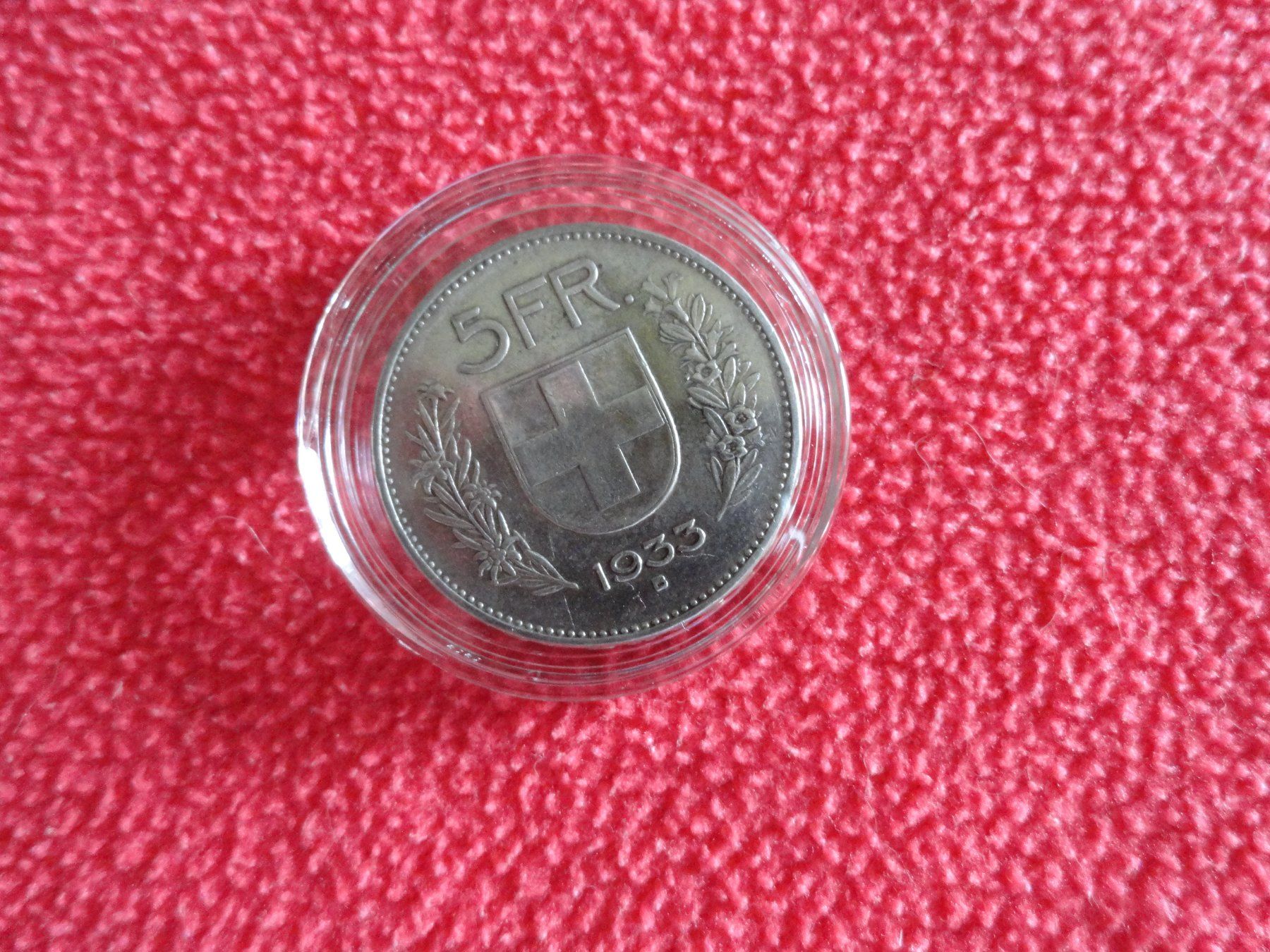 Alle Münzen: 5 Franken 1933 - Silber – Gebraucht aus Gerlafingen von Shiva_74 1