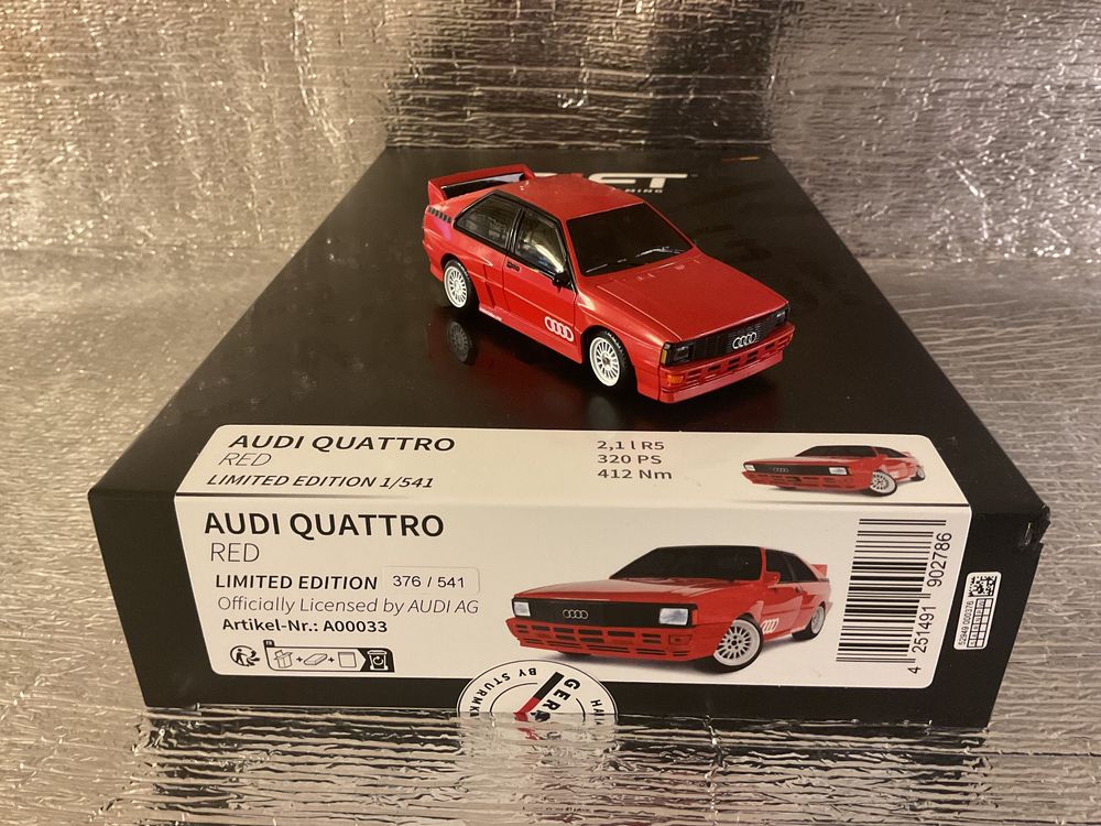 Sturmkind RC Modellbau: Sturmkind Drift Racer Audi Quattro Limited Edition 1:43 – Neu und originalverpackt aus Thun von Velomobil 4