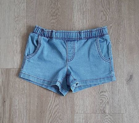 Herzige Mädchen-Jeans-Shorts blau von name it Gr. 110