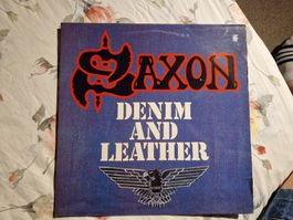 Saxon – Denim And Leather - France 1981, Vergriffen! - z