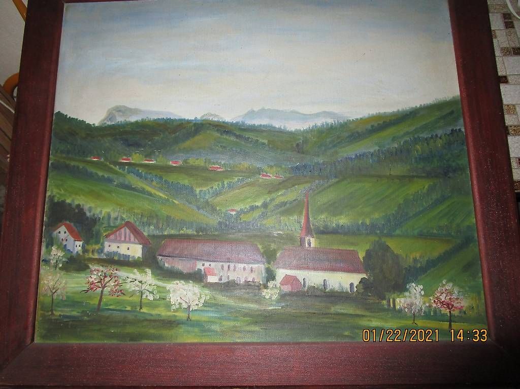 Leinwände & Keilrahmen: Tableau du Pays Fribourgeois – Gebraucht aus Cheyres von Capitain 1