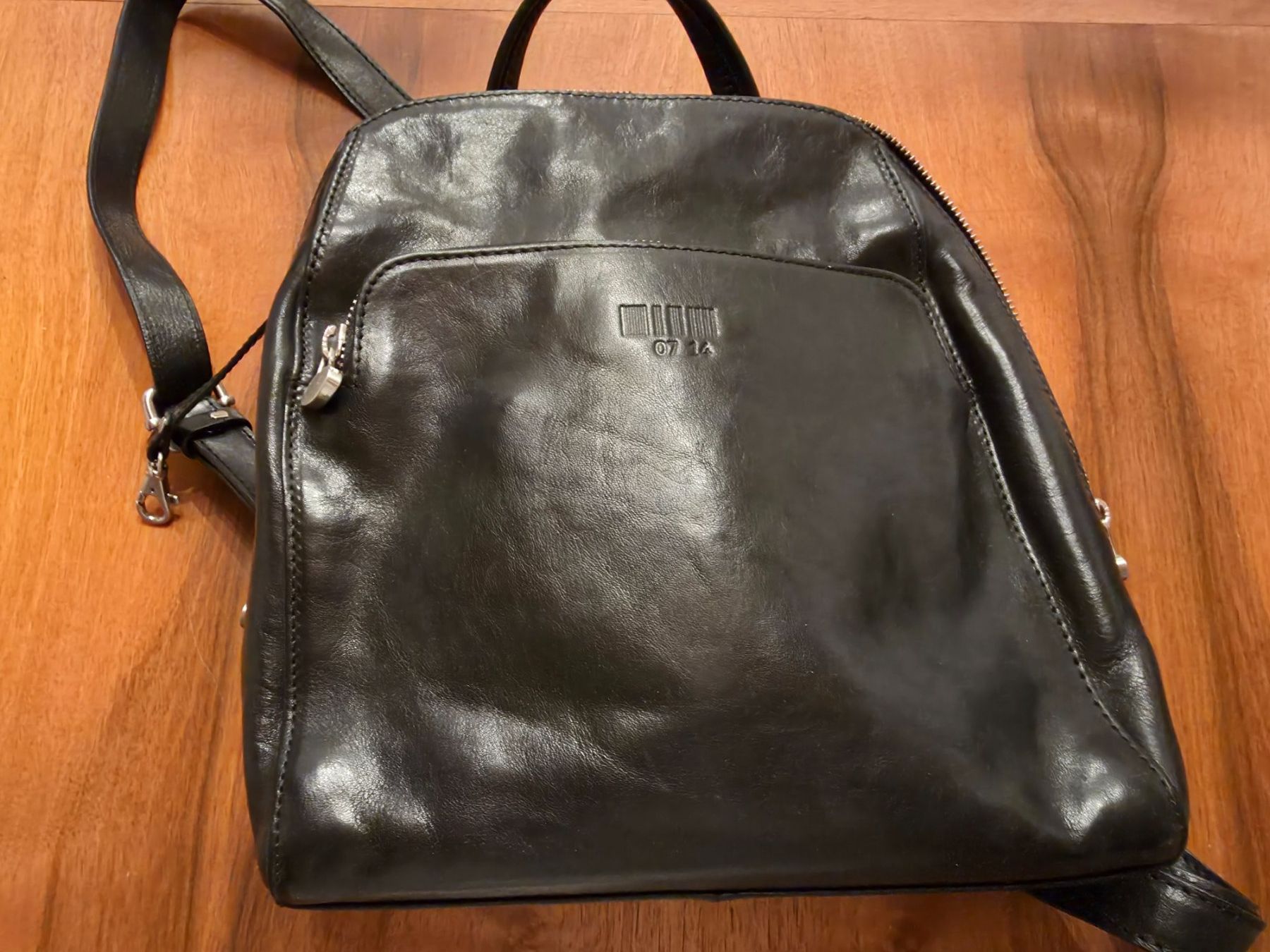 07 14 Zaini: hochwertiger lederrucksack des schweizer labels  07 14 – Usato da Winterthur venduto da chimischimi 7