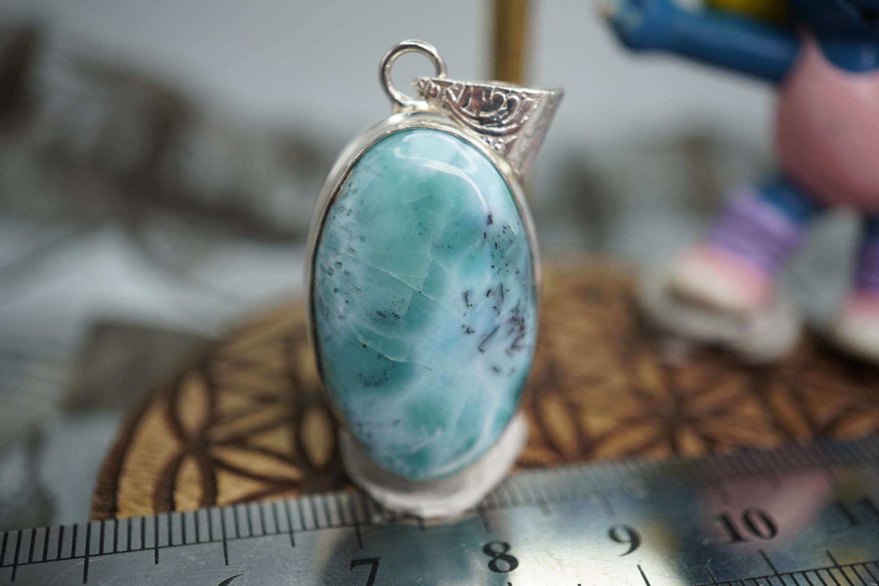 Minerali & Pietre curative: Larimar    Top Anhänger     eingefasst  TOPSTONE – Nuovo e nell'imballaggio originale da Eschenbach SG venduto da topstone 5