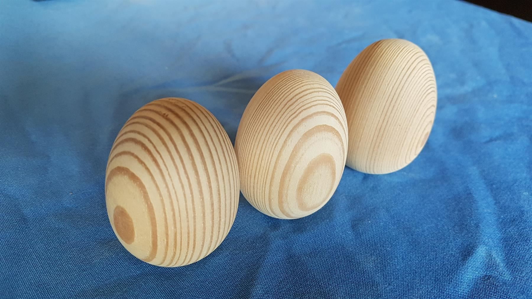 Holzartikel: 125 Stk. Eier in Föhrenholz – Neu (gemäss Beschreibung) aus Sulgen von Wag0815 1