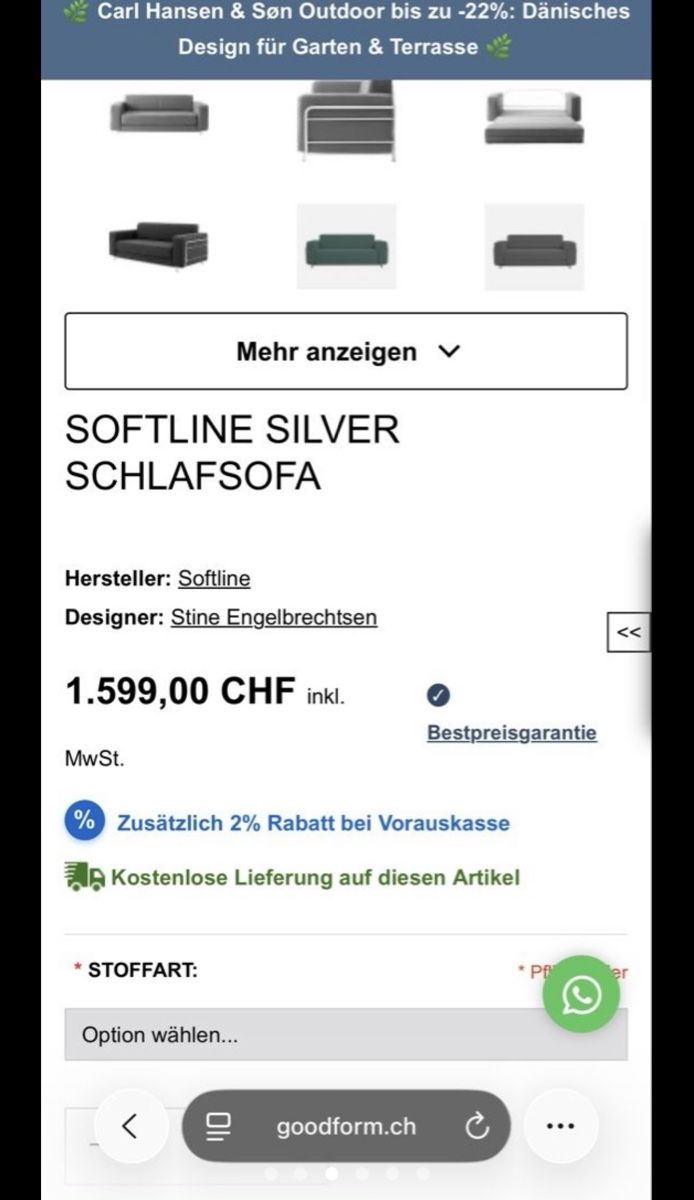 Sofas: SOFTLINE Modular Sofa grau – Gebraucht aus Schliern b. Köniz von car_767c 2