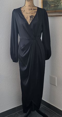 Elegantes Maxikleid, Schwarz, Gr. 38, Top Zustand!